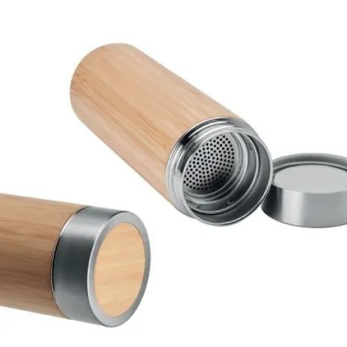 Promotional Bamboo Flask With Tea Infuser